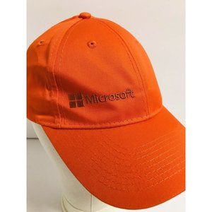 Microsoft Orange Employee Uniform Windows Adjustable Hat